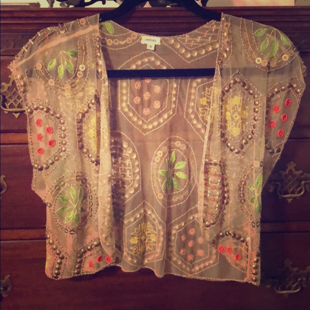 Beaded bolero from Anthropology. Only worn once!